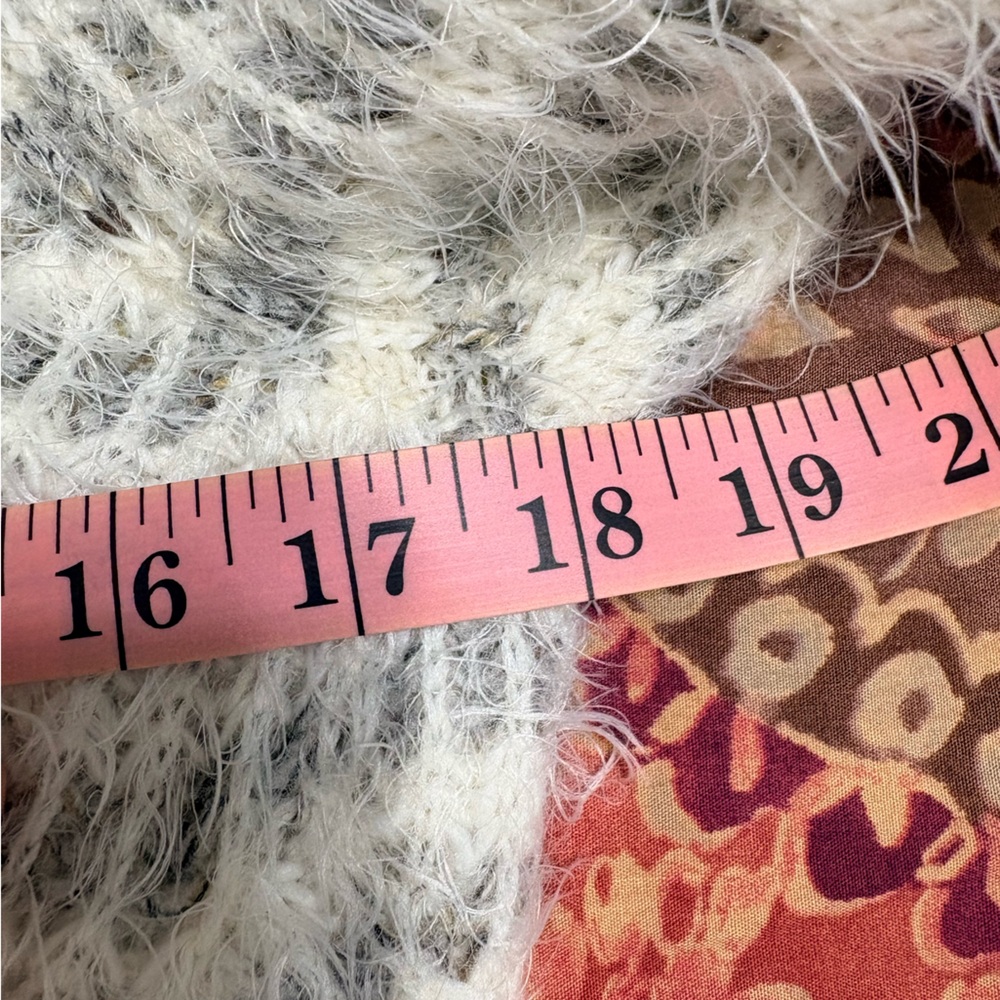 Anthropologie Sleeping on Snow Wool Alpaca Blend Shelby Eyelash Sweater Dress M - Picture 12 of 12